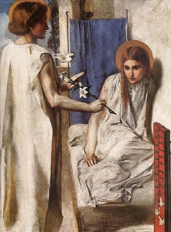 Dante Gabriel Rossetti Ecce Ancilla Domini i Germany oil painting art